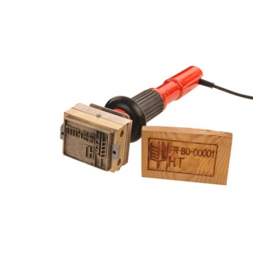  114.KAUSISPAL APARAT DE MARCARE PRIN ARDERE PE LEMN, CAUCIUC, PLASTIC, CARNE.