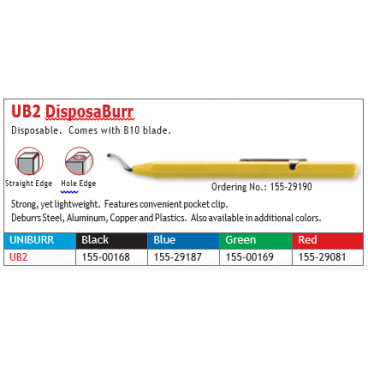 Set 20 buc debavurator UB2 DisposaBurr  maner galben