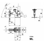  Clema basculanta fara blocare forma 250/M