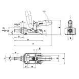 Dispozitiv liniar inox cu blocare forma 85 ASLX