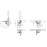 Kit senzor de control cu bază verticala forma130 B F 52