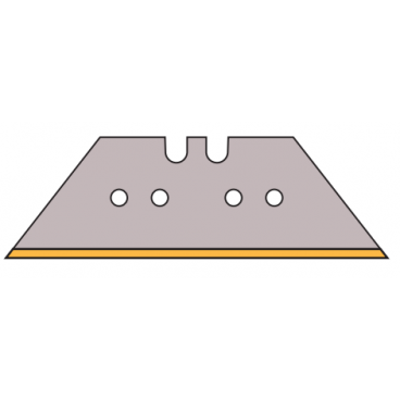 Lama trapezoidala cu muchie de taiere dreapta acoperita TiN  60 x 18,9 x 0,63 mm dispenser de 10 buc