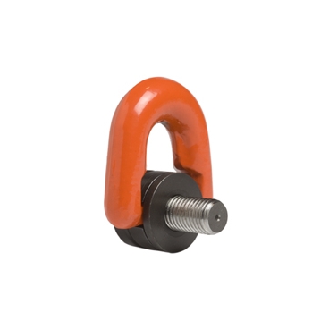 Inel de ridicare dublu articulat cu surub - cu punct de prindere fix