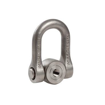 Inel de ridicare dublu articulat veriga cu piulita - executie inox