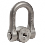 Inel de ridicare dublu articulat veriga cu piulita - executie inox