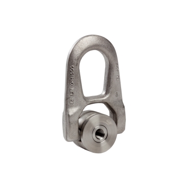 Inel de ridicare dublu articulat cu piulita - executie inox